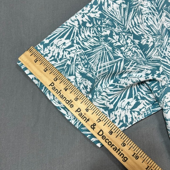 Columbia Sportswear Company Men Blue Floral Short Sleeve Button Up Shirt Sz XXL - Picture 7 of 12